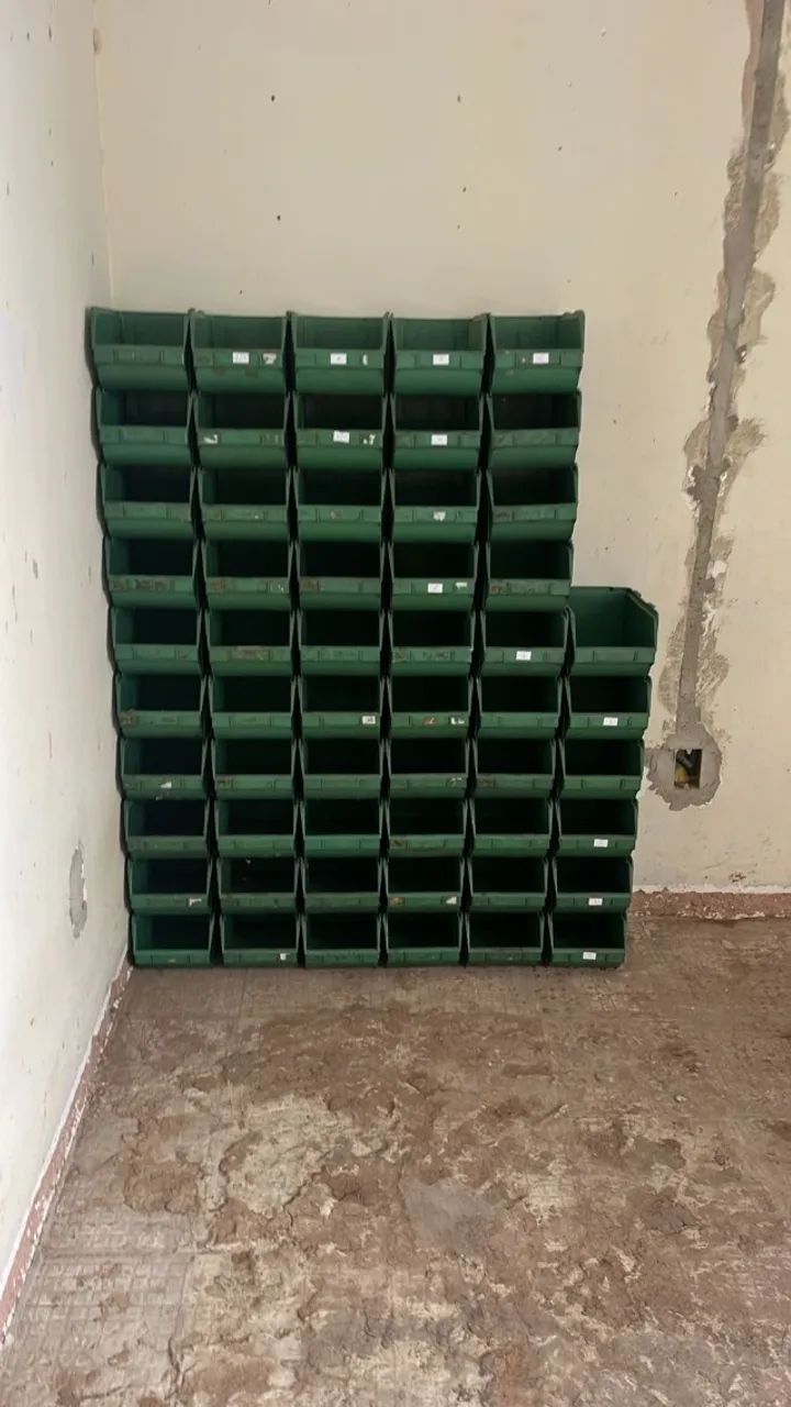 Caixas Bin número 6 Organizadora verde