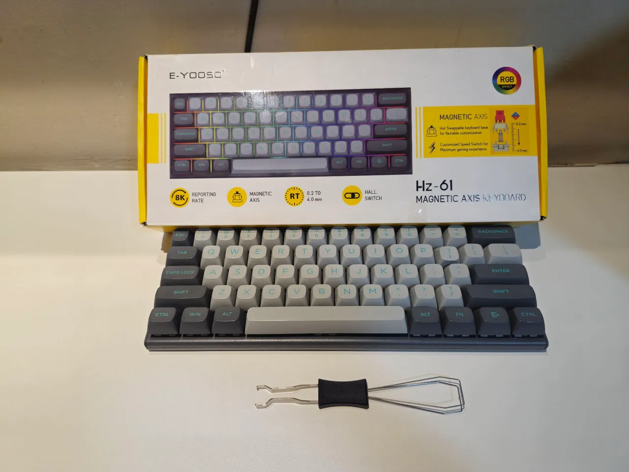 Teclado Magnético AULA WIN68 HE MAX Hall Effect 8000Hz 65% RGB