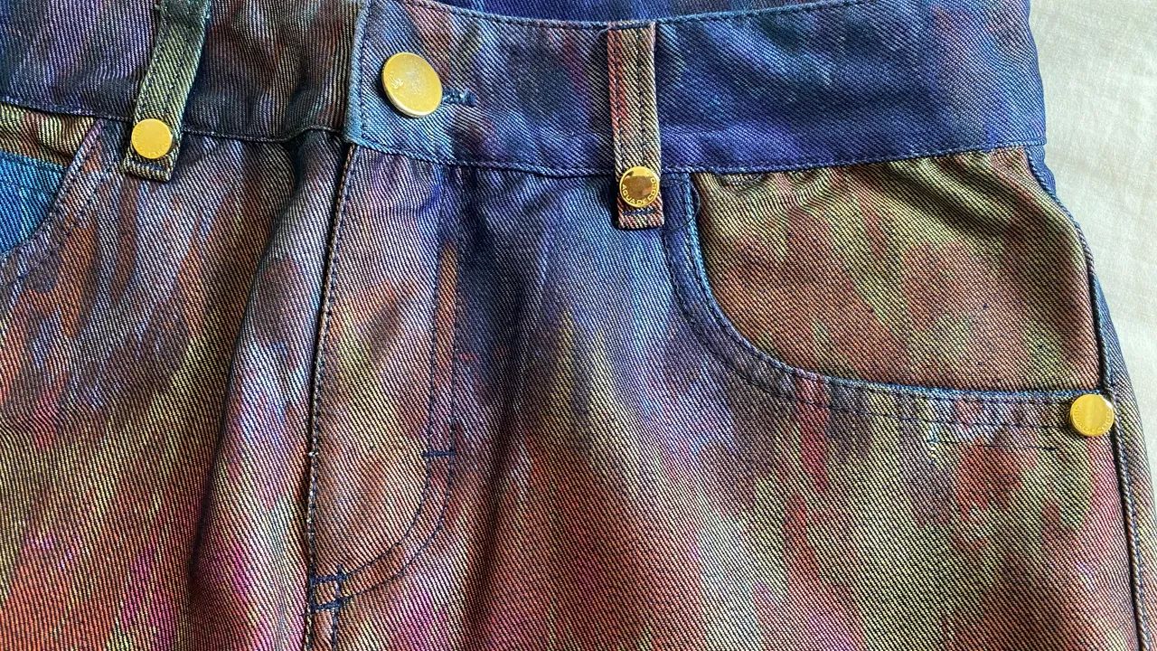 Saia jeans água de coco 38 - Foto 2