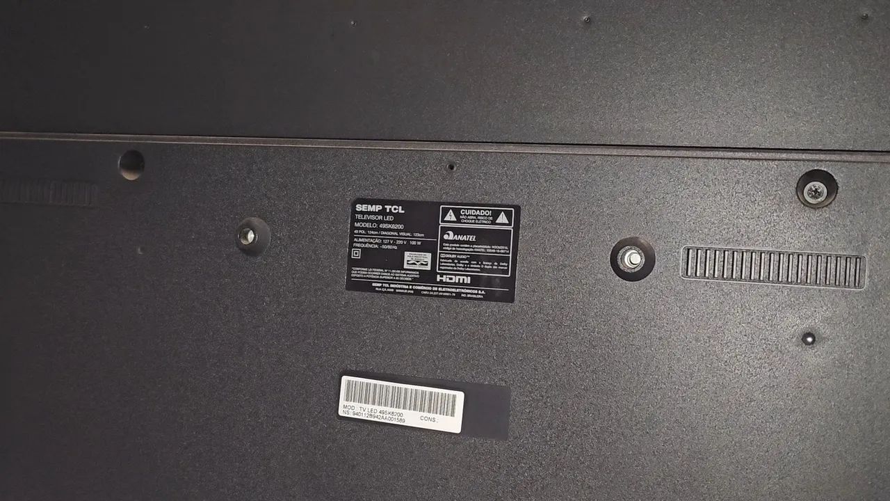 TV SEMP TCL 49'  (LED QUEIMADA) - Foto 3