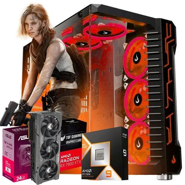PC Ryzen 9 9950X | 32GB DDR5 | SSD NVMe 1TB | Setup TOP