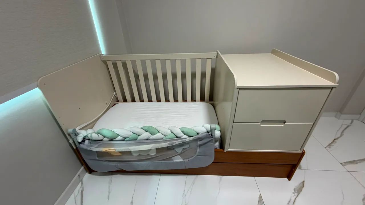 Berço com 1 ano de uso 