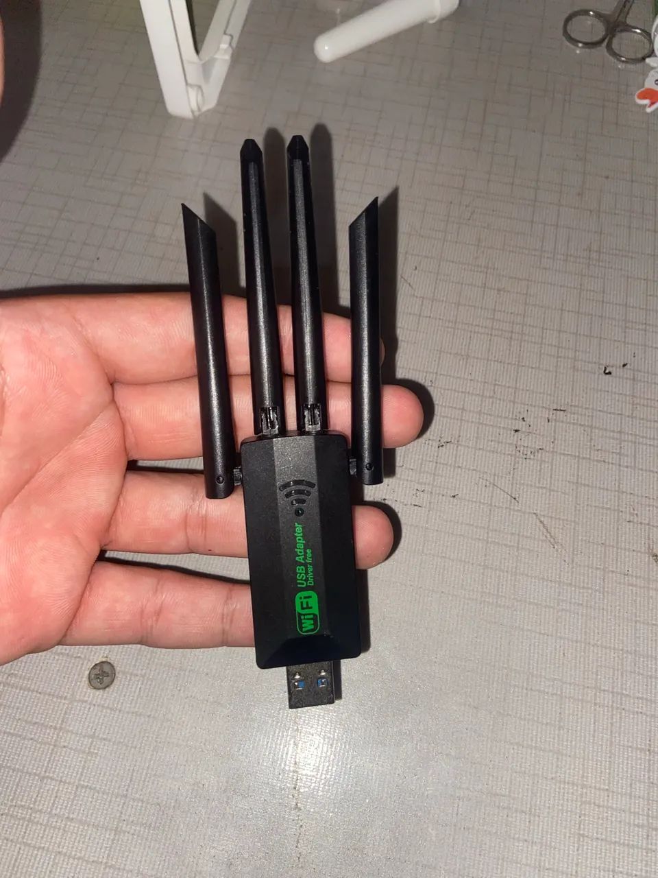 adaptador USB Wi-Fi Dual Band de 1200 Mbps com 4 antenas externas - Foto 3