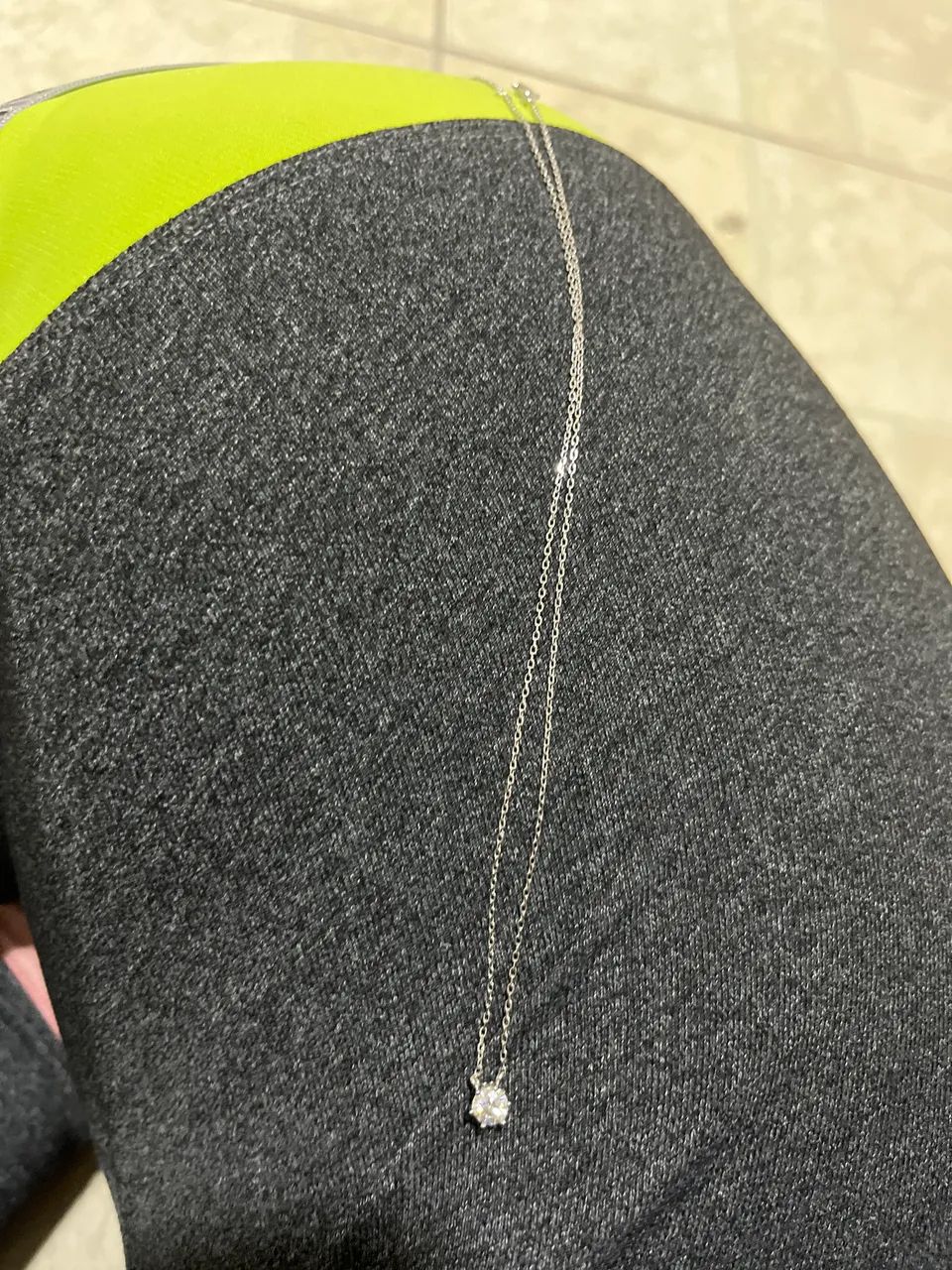 Colar prata 925 com pedra moissanite - Foto 3