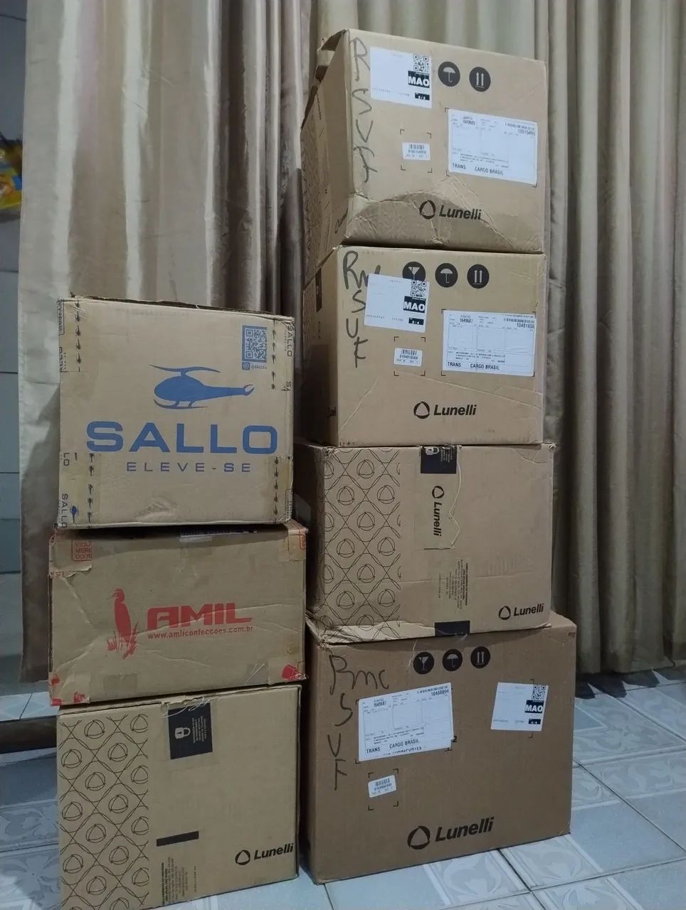 Caixas de papelão 