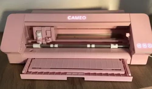 Silhouette Cameo 4 Rosa + lâmina automática e manual + base de corte