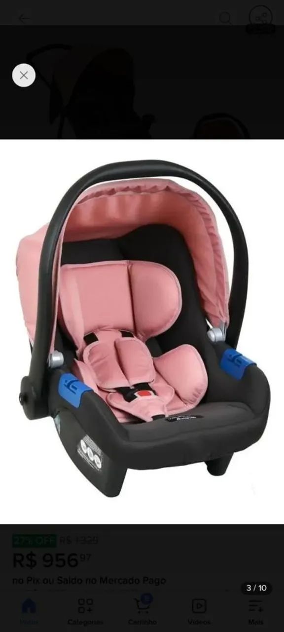 Bebê conforto e carrinho de bebê! - Foto 3