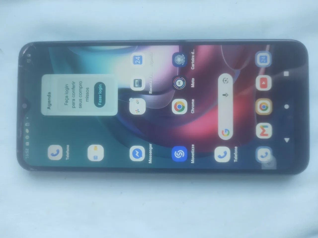 Moto g30 funcionando perfeitamente porém trincado  - Foto 2