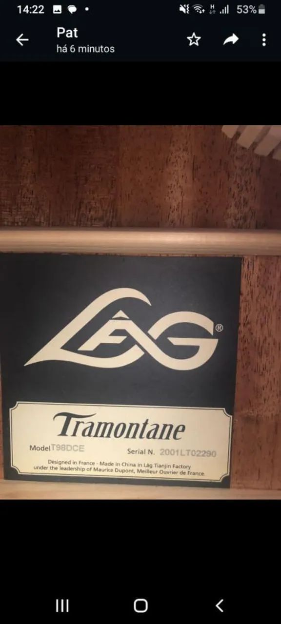 Violão lag tramontane T98  - Foto 4
