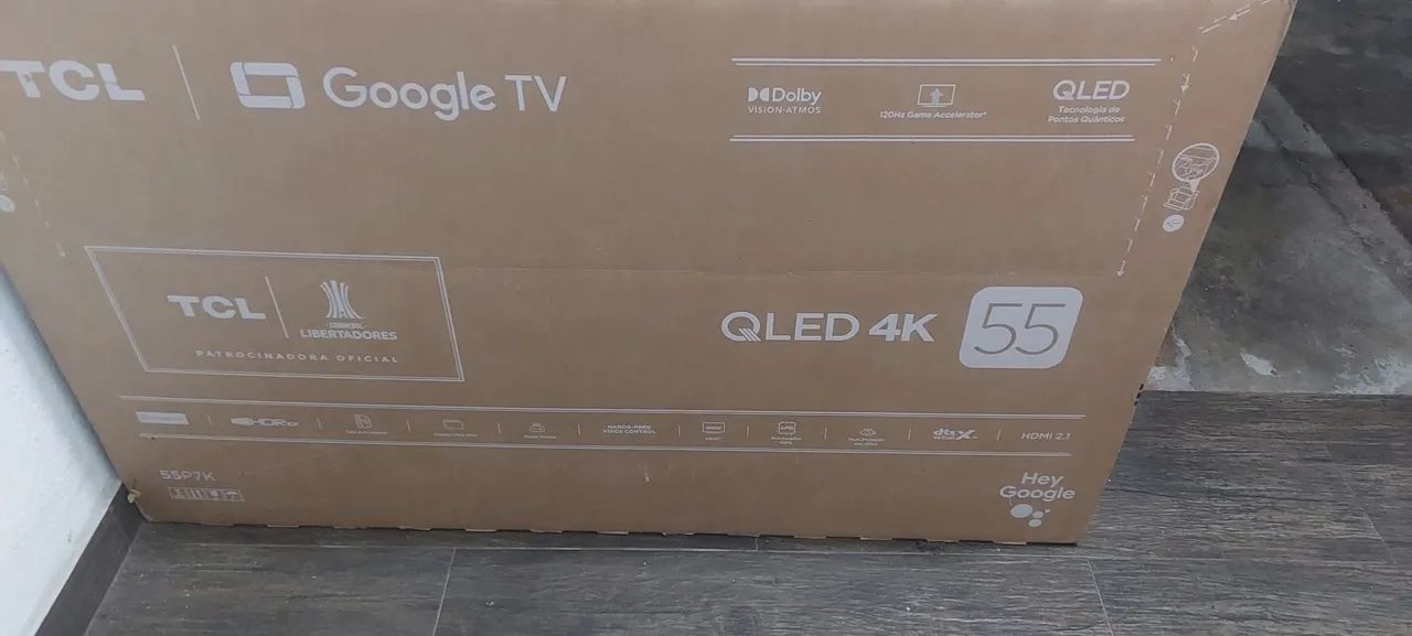 Smart tcl 55 na caixa 