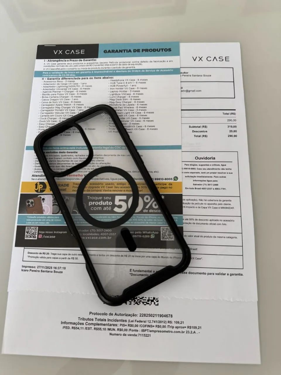 Capa Shield Cover II - MagSafe - VX Case - iPhone 
