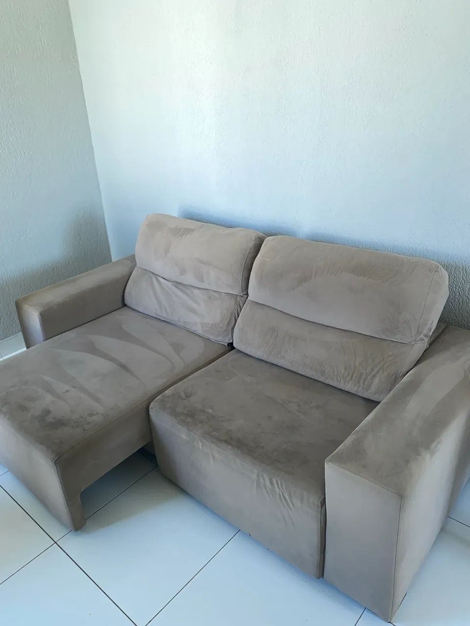 Sofá cama, retrátil e reclinável 