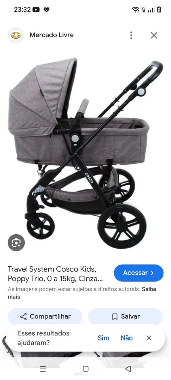 Vendo carrinho de bebê 