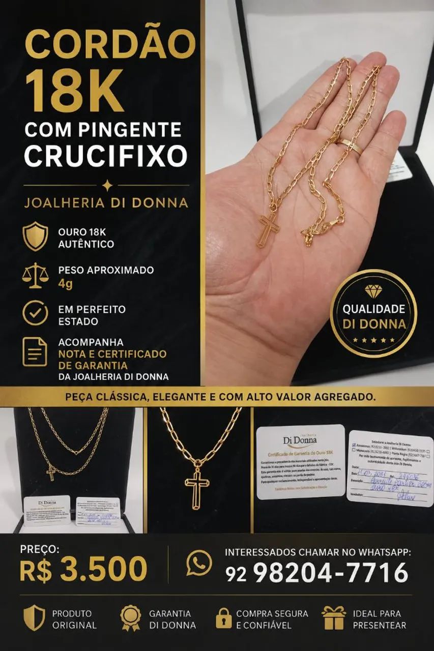 Cordão Ouro 18k