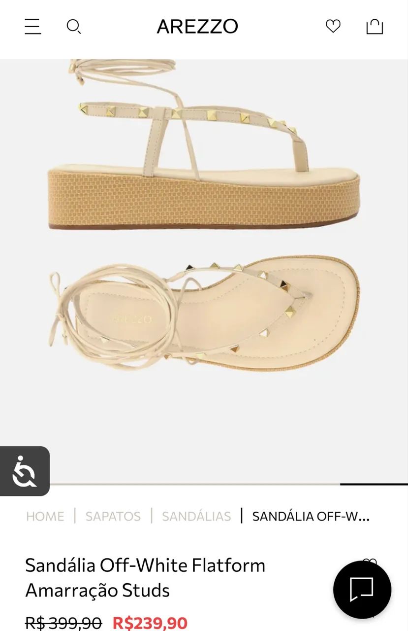 Sandália arezzo - Foto 3