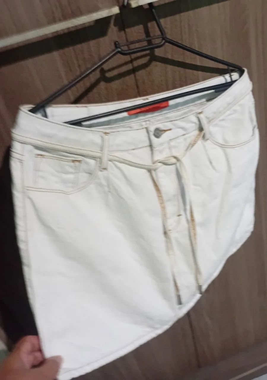 Saía jeans moça flor  - Foto 2