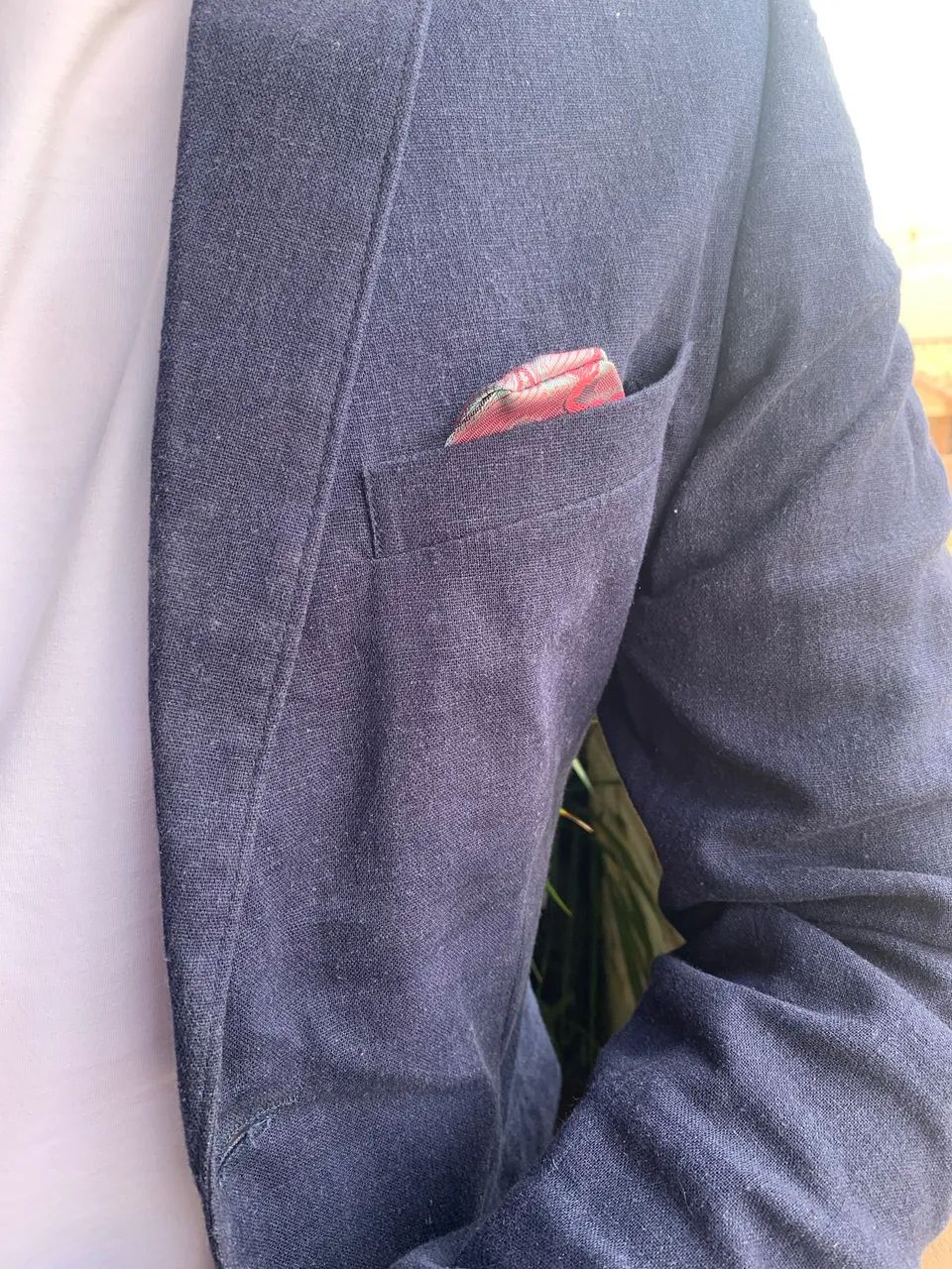 Blazer Padrão de linho masculino  - Foto 4