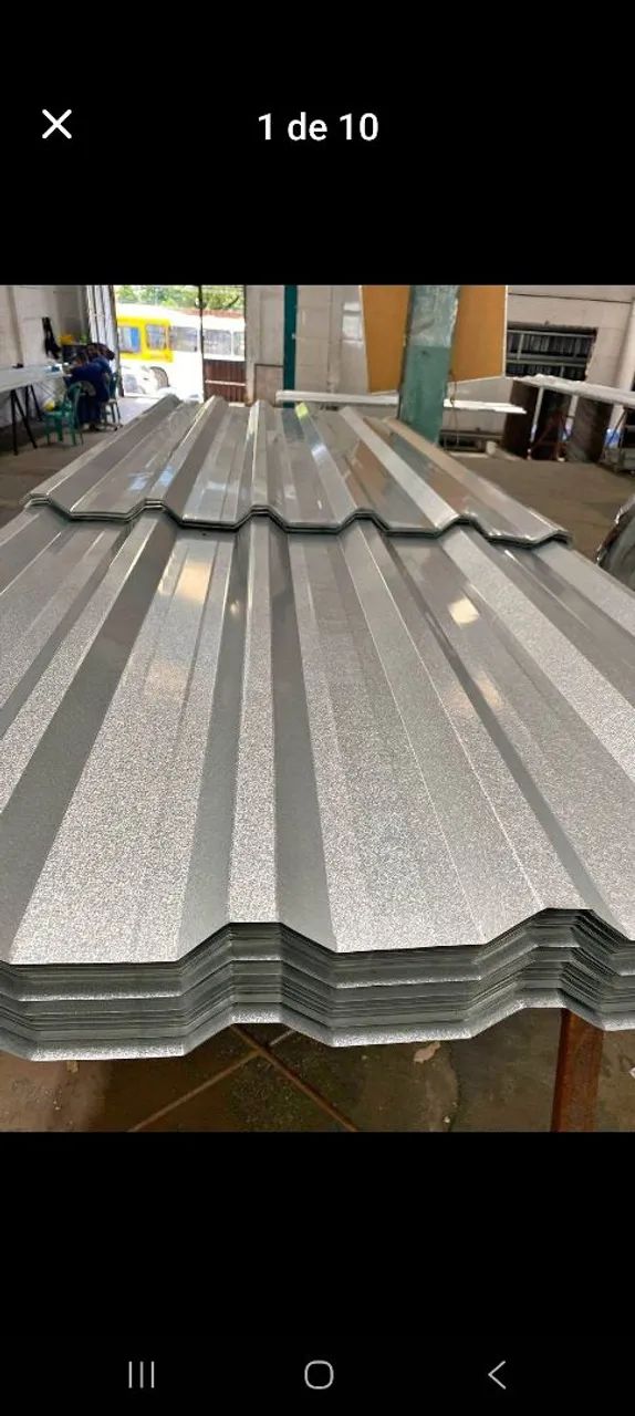 Telhas galvalume 0.43mm  80 metros 33.00 a vista