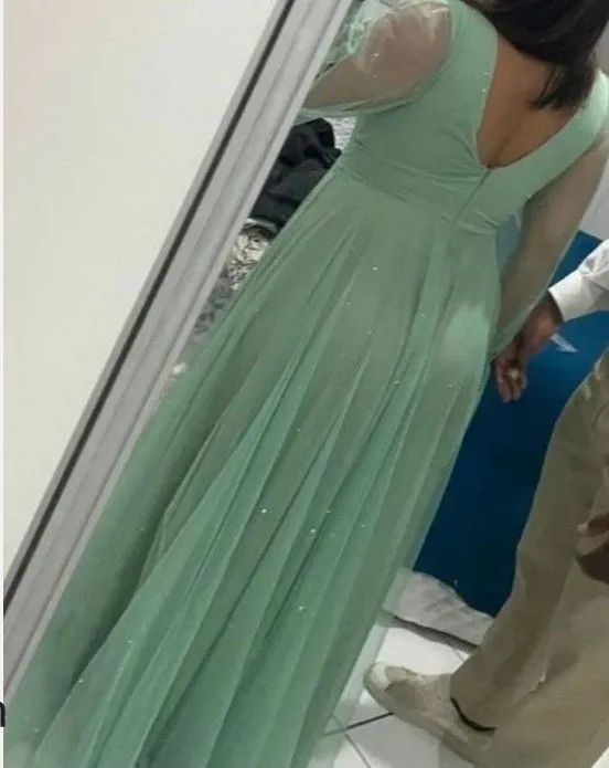 Vestido de madrinha verde menta - Foto 2