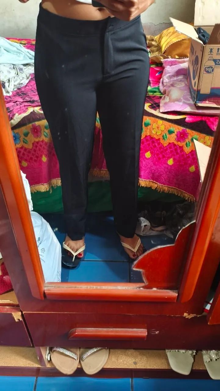 Calça social feminina preta 42 USADA - Foto 5