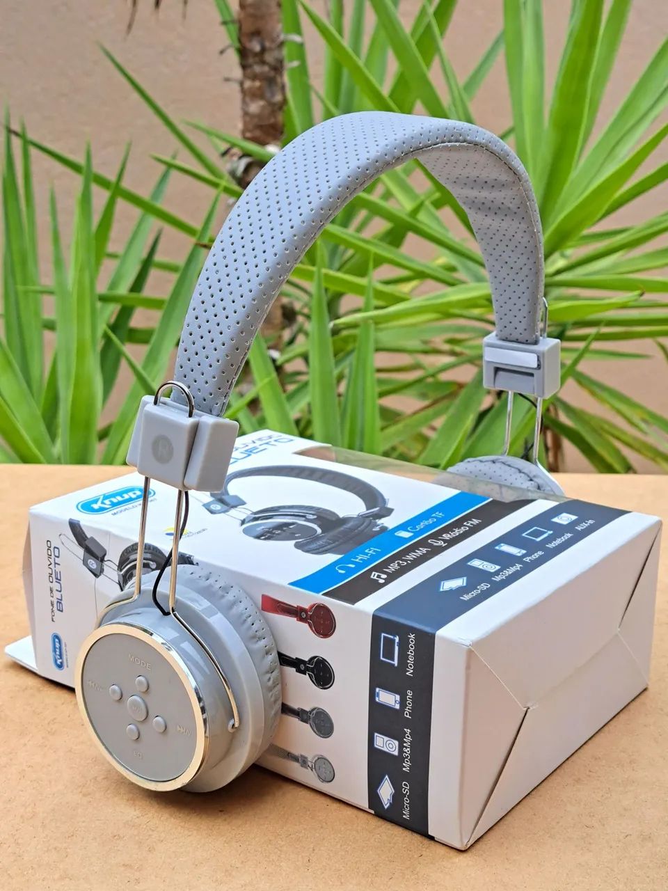 Fone de ouvido original bluetooth , fm ,micro sd  mp3 ,headphone universal. - Foto 4