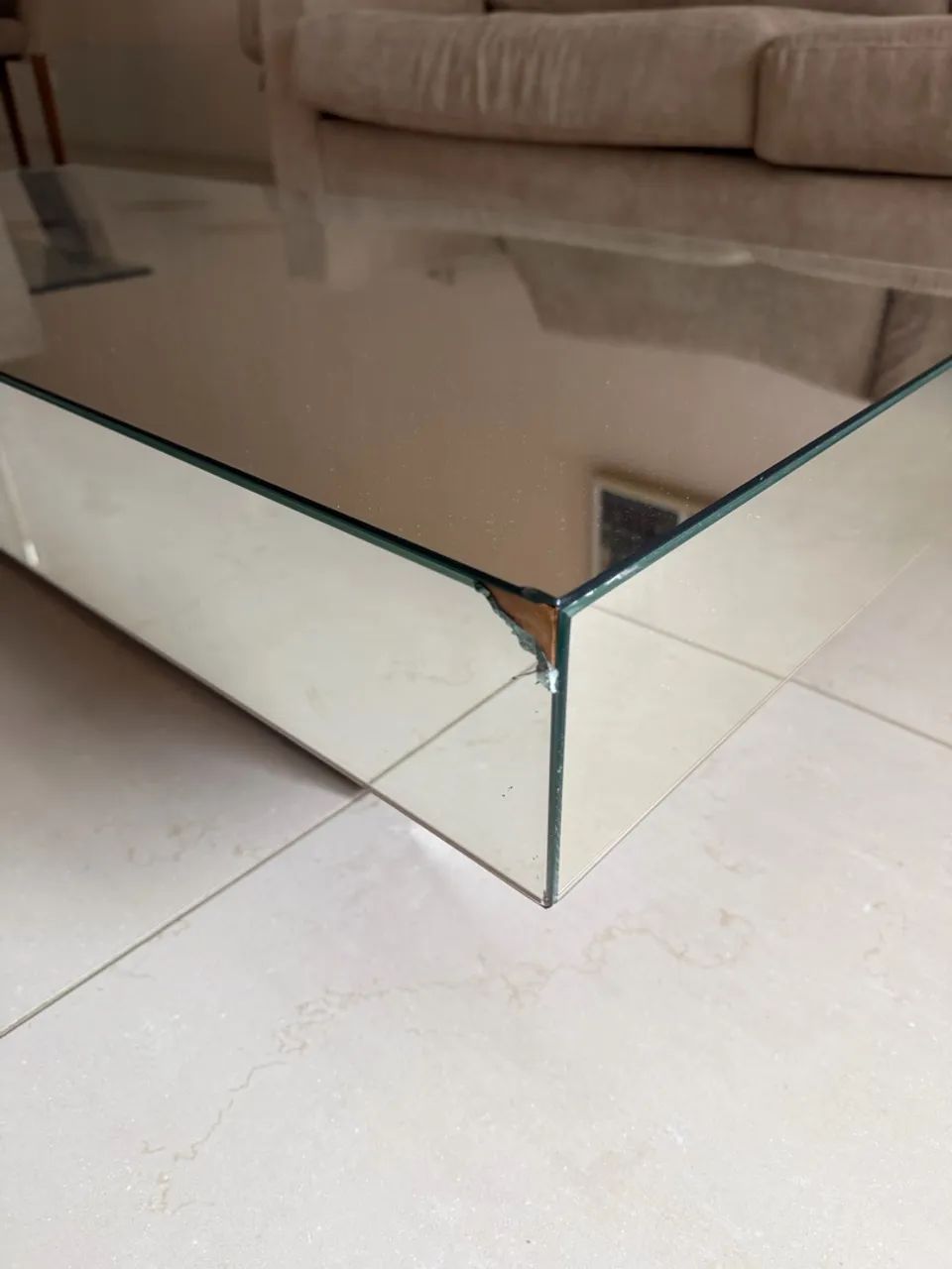 Mesa de centro espelhada retangular - Foto 5