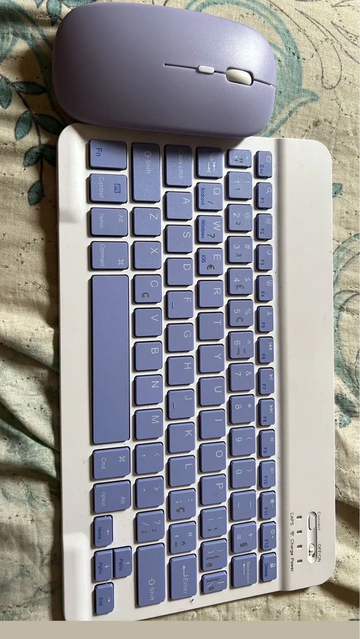 Tablet Samsung Tab A9 64GB + Kit Teclado e Mouse Bluetooth - 8 Meses - Novo - Foto 4