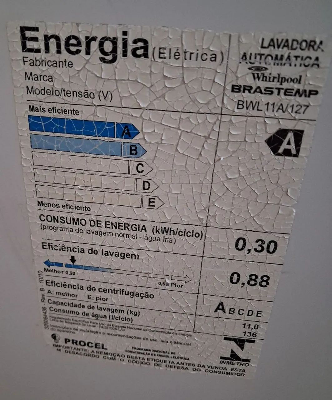 Máquina de Lavar Brastemp Ative! 11kg BWL11A - 110v (Excelente Estado) - Foto 6