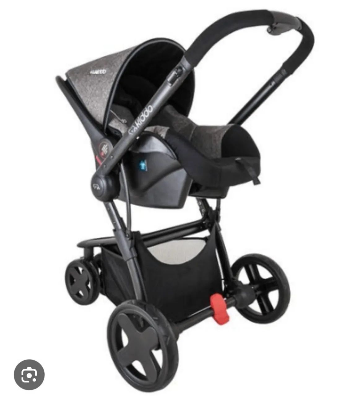 Carrinho de bebê Kiddo e bebê conforto  - Foto 4