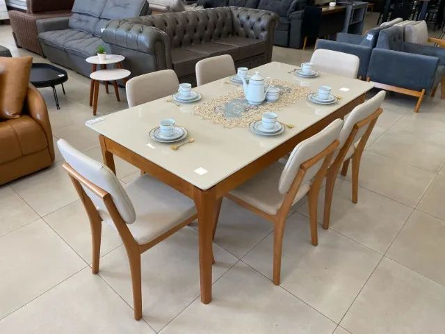 Mesa de Jantar Wind 1.8 com 6 Cadeiras Classic  - Foto 2