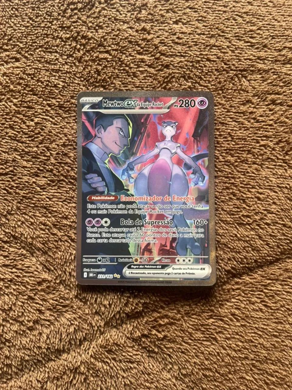 Mewtwo ex da Equipe Rocket 231/182 NM  - Foto 2