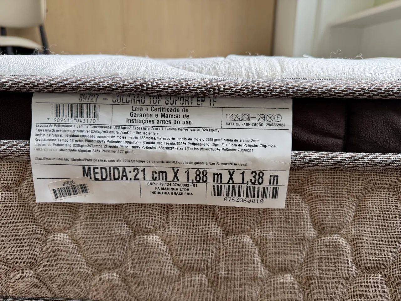 Cama com colchão box casal - Foto 3