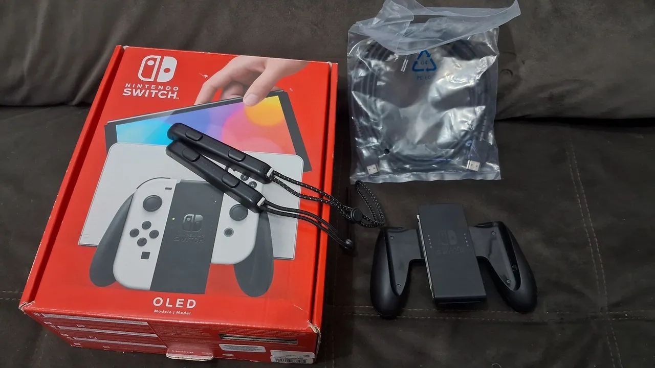 Nintendo Switch Oled com acessórios - Foto 5