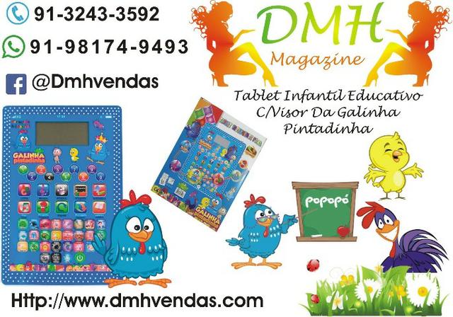 Tablet educativo Galinha Pintadinha apenas 70,00