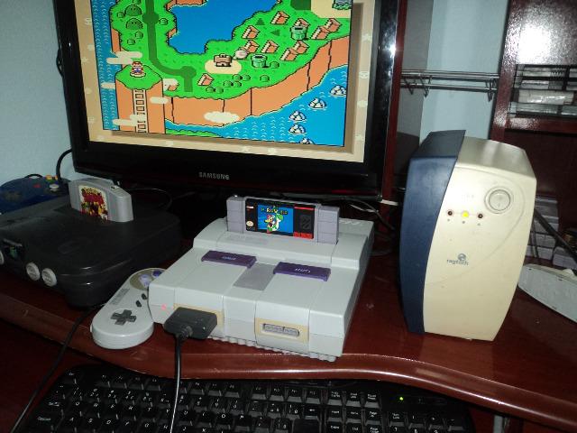 Super Nintendo com Mario