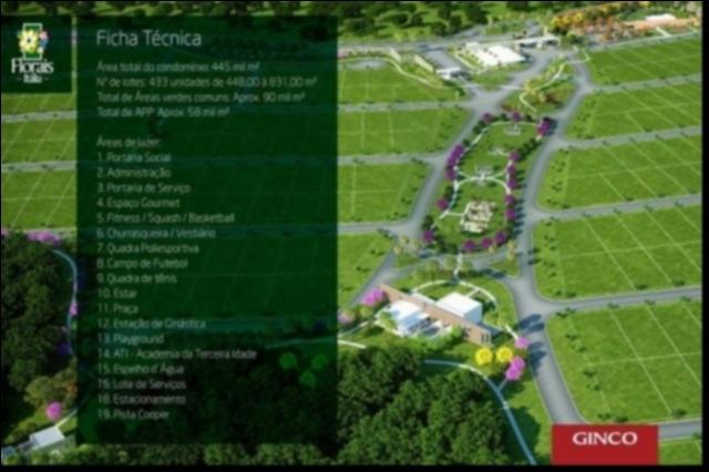 Terreno Florais Itália com 458,79m² jardim Itália condomínio fechado - Foto 6
