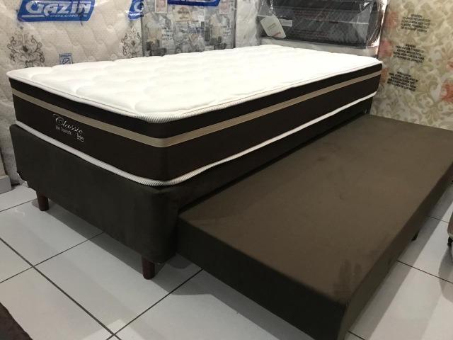 Cama Box Solteiro Bicama com Colchão em Molas Anjos - Auxiliar c/ colchão! - Foto 4