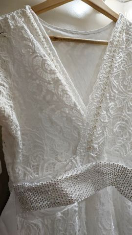 vestido branco olx