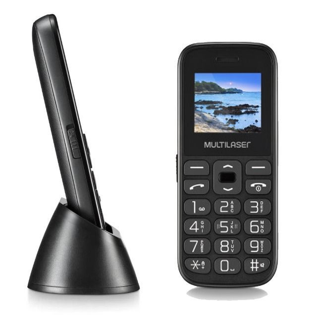 Celular Idoso Com Base Botão SOS Lanterna Dual Chip Bluetooth - Foto 3