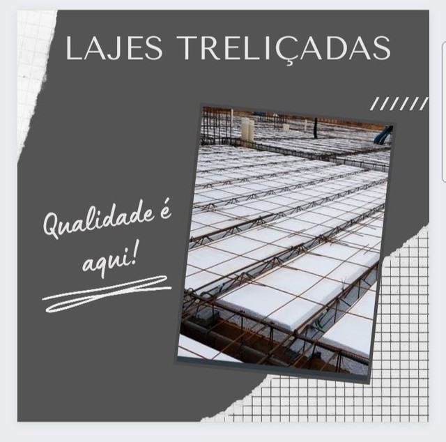Lajes pré-moldadas de isopor *