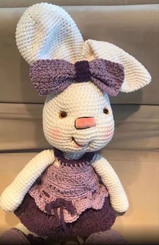 Coelha em crochê amigurumi NOVA - Foto 2