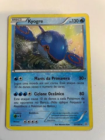 Kit Carta Pokémon Lendários Rayquaza Groudon Kyogre