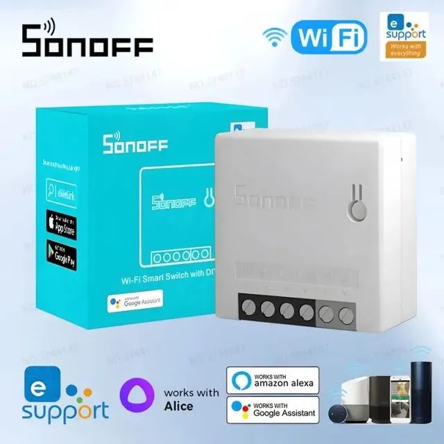 Sonoff Interruptor Tomada Lampada Wifi, Compatível com Alexa,  Aplicativo 