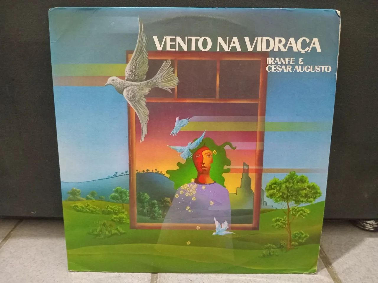 Lp Vento na Vidraça/Iranfe e César Augusto/Disco de Vinil/1978