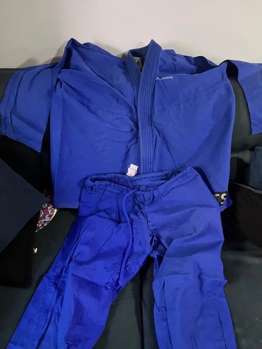 Kimono de Jiu-Jitsu Azul - Tamanho A4