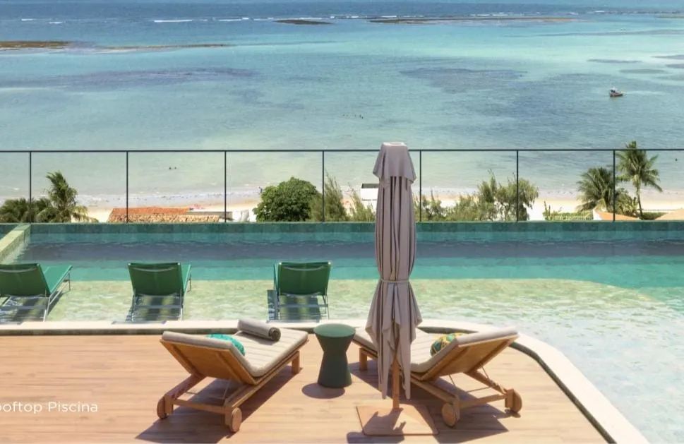 vista mar,Flat tem 20 metros quadrados com 1 quarto em Centro - Tamandaré - PE - Foto 5