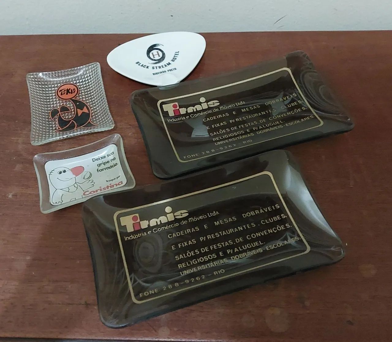 Conjunto de cinzeiros de marcas antigas - Foto 2