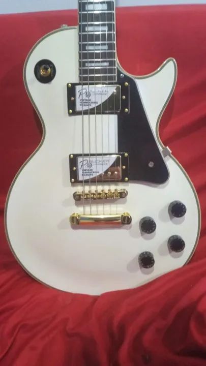 Guitarra Elétrica Epiphone Les Paul custom alpine white korea