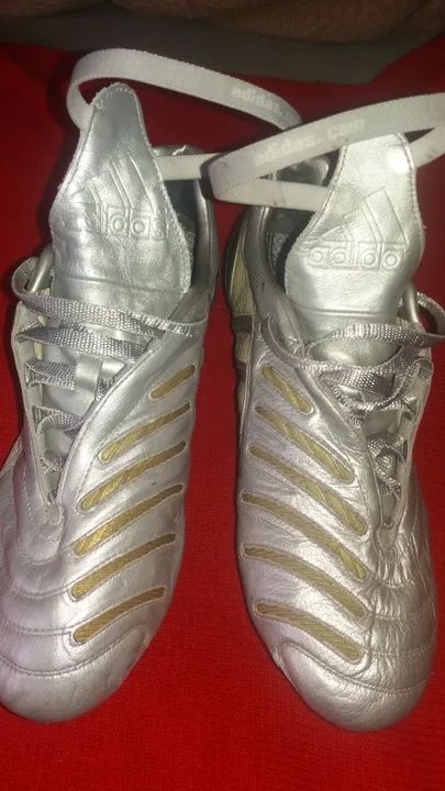 Chuteira adidas predator pulse david beckham silver dragon trx sg n41br - Foto 5