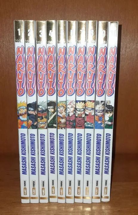 Naruto Gold Panini 1 ao 10 Usado - Foto 3